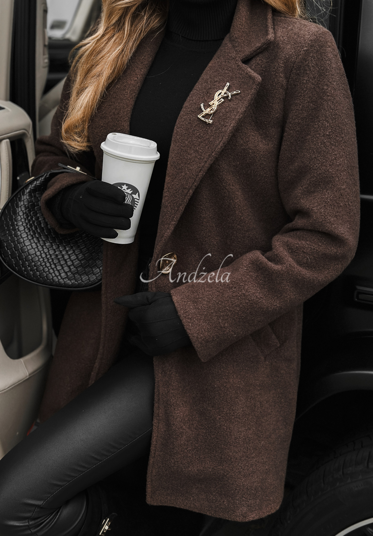 Time Alone coat chocolate