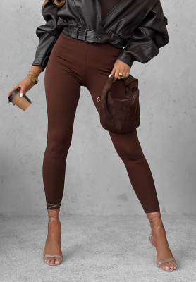 Leggings Push-Up Fit Females chocolate.