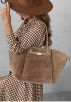 Zamszowa torebka Almost Ready mokka