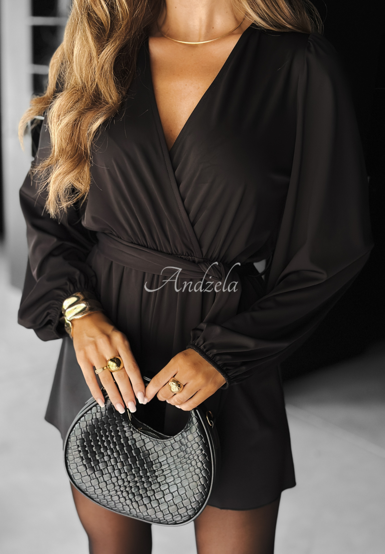 Tiered jumpsuit Not Now black