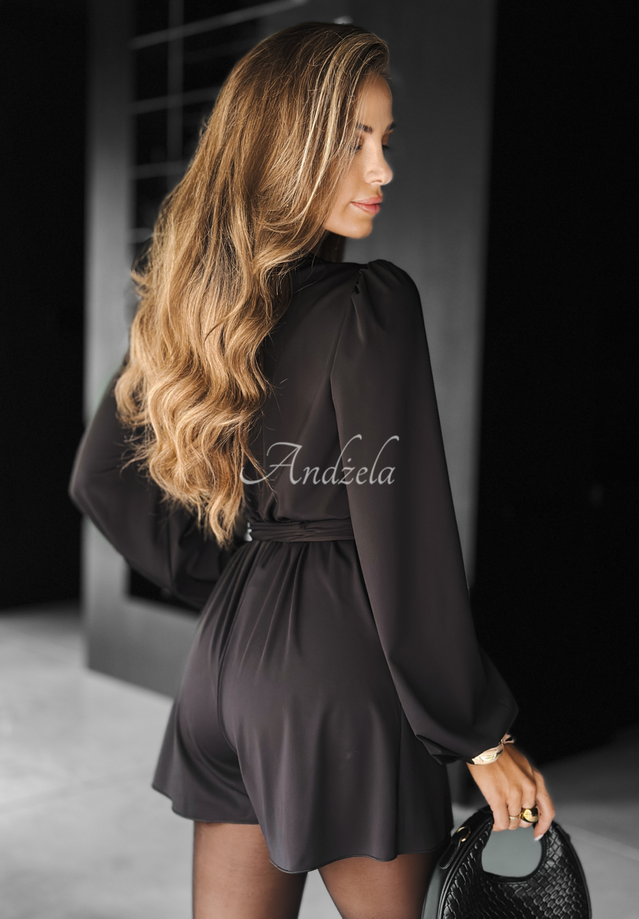 Tiered jumpsuit Not Now black