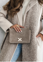 Zamszowa torebka In My Closet mokka