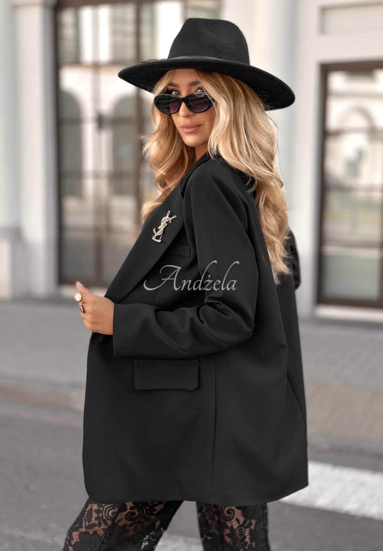 Marynarka oversize Best Version czarna