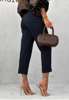 Spodnie z paskiem Can’t Unsee granatowe