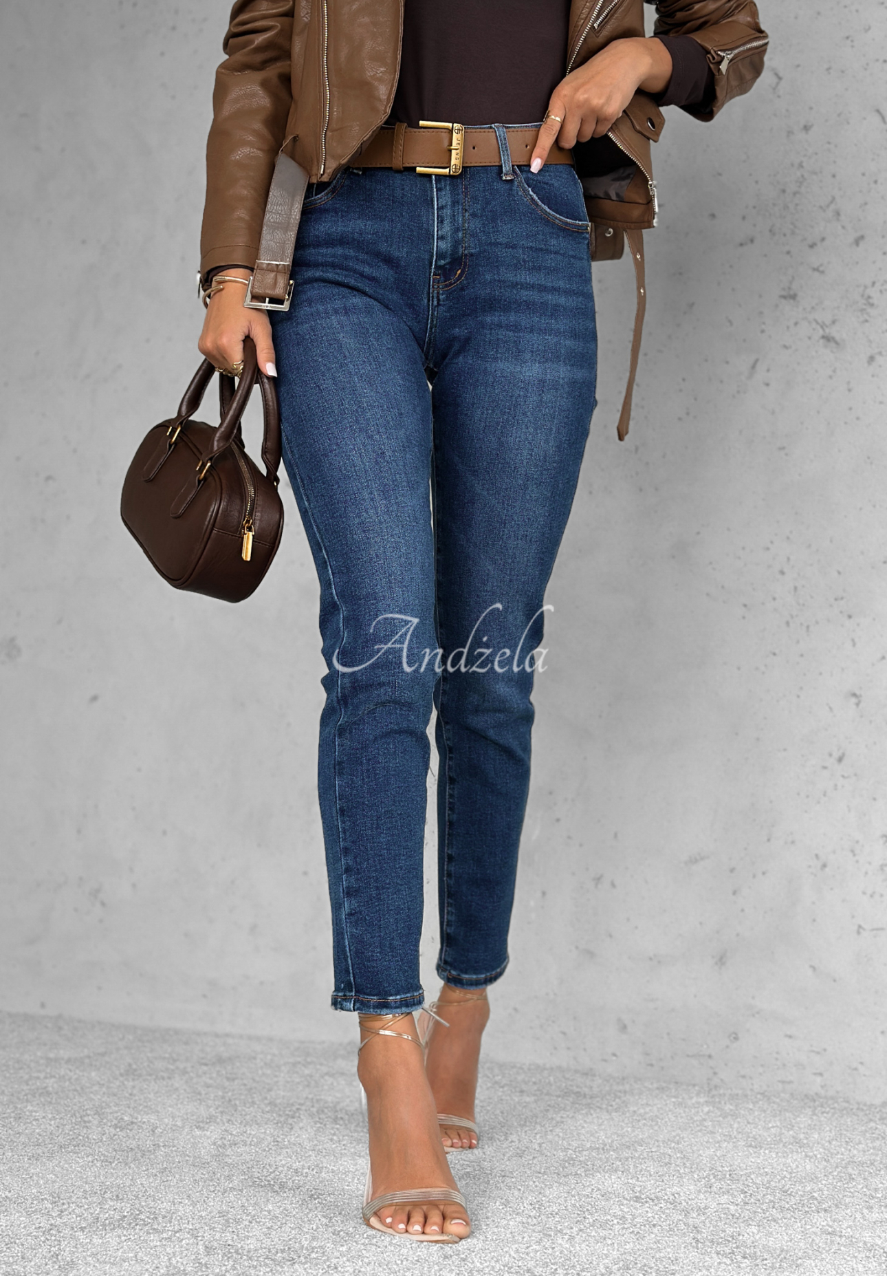 Denim skinny pants Holding On blue