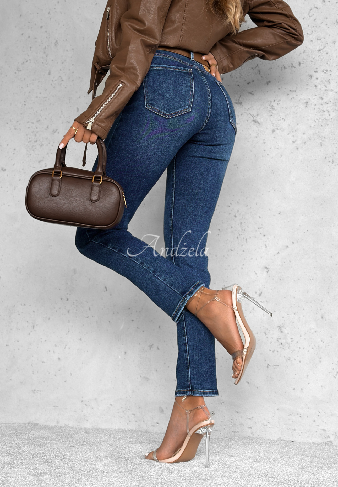 Denim skinny pants Holding On blue