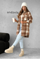 Koszula w kratę Tea With Cinnamon czekoladowa