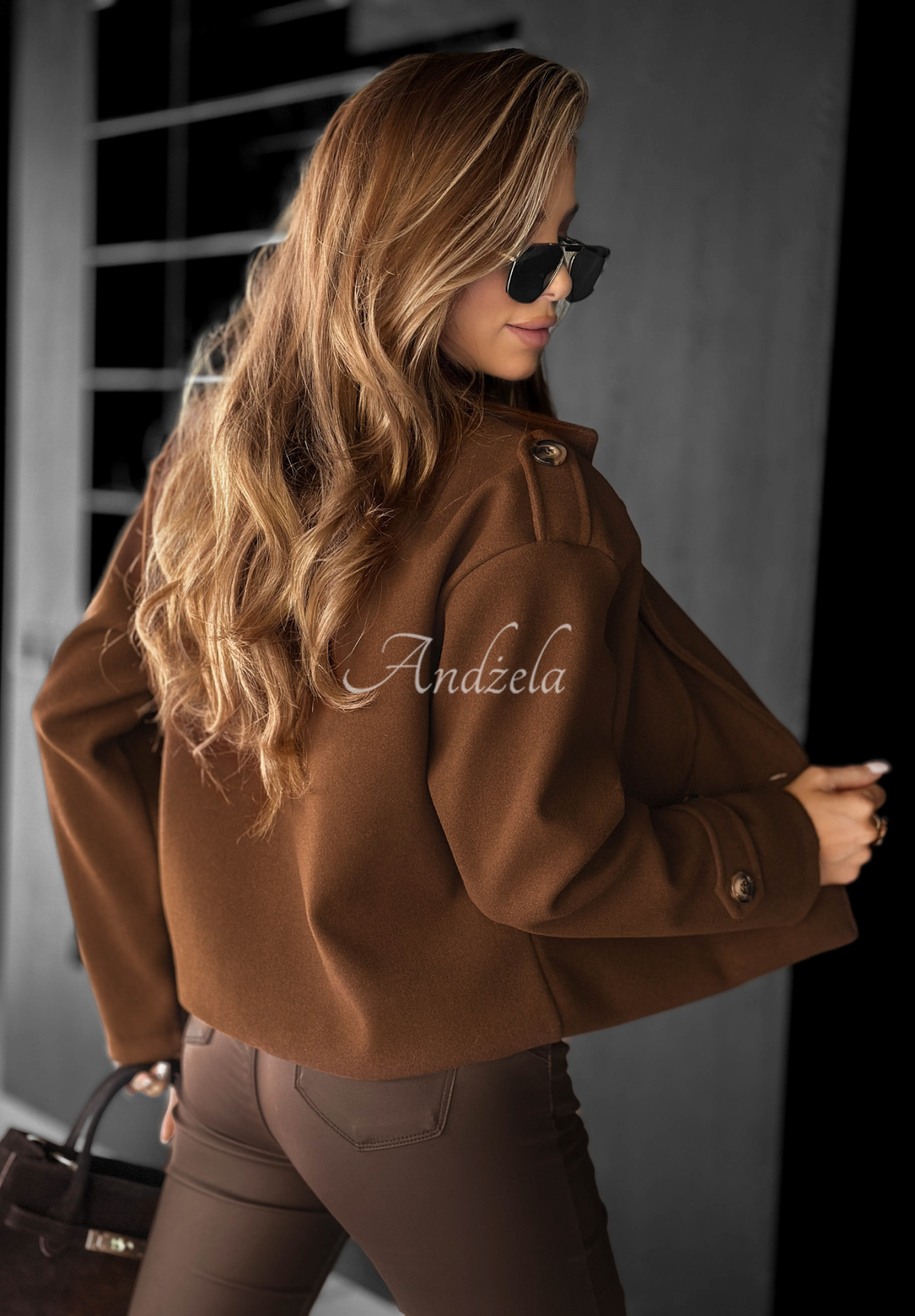 We Never Talk short coat chocolate