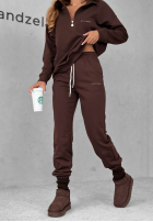 Komplet dresowy bluza i spodnie Pause Time czekoladowy