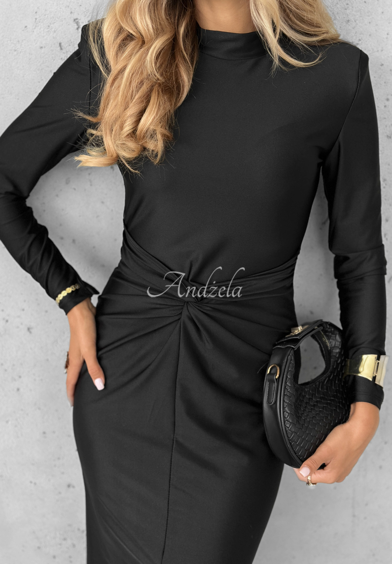 Fitted dress with slit Dance Of Dreams black