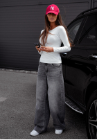 Wiskozowa bluzka longsleeve Basanti ecru