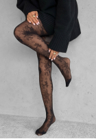 Koronkowe rajstopy Delicate Lace czarne