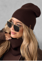 Czapka Enjoying Autumn czekoladowa