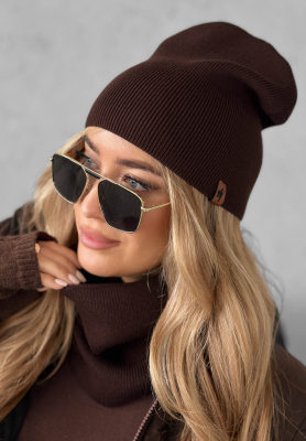 Enjoying Autumn cap with viscose chocolate.