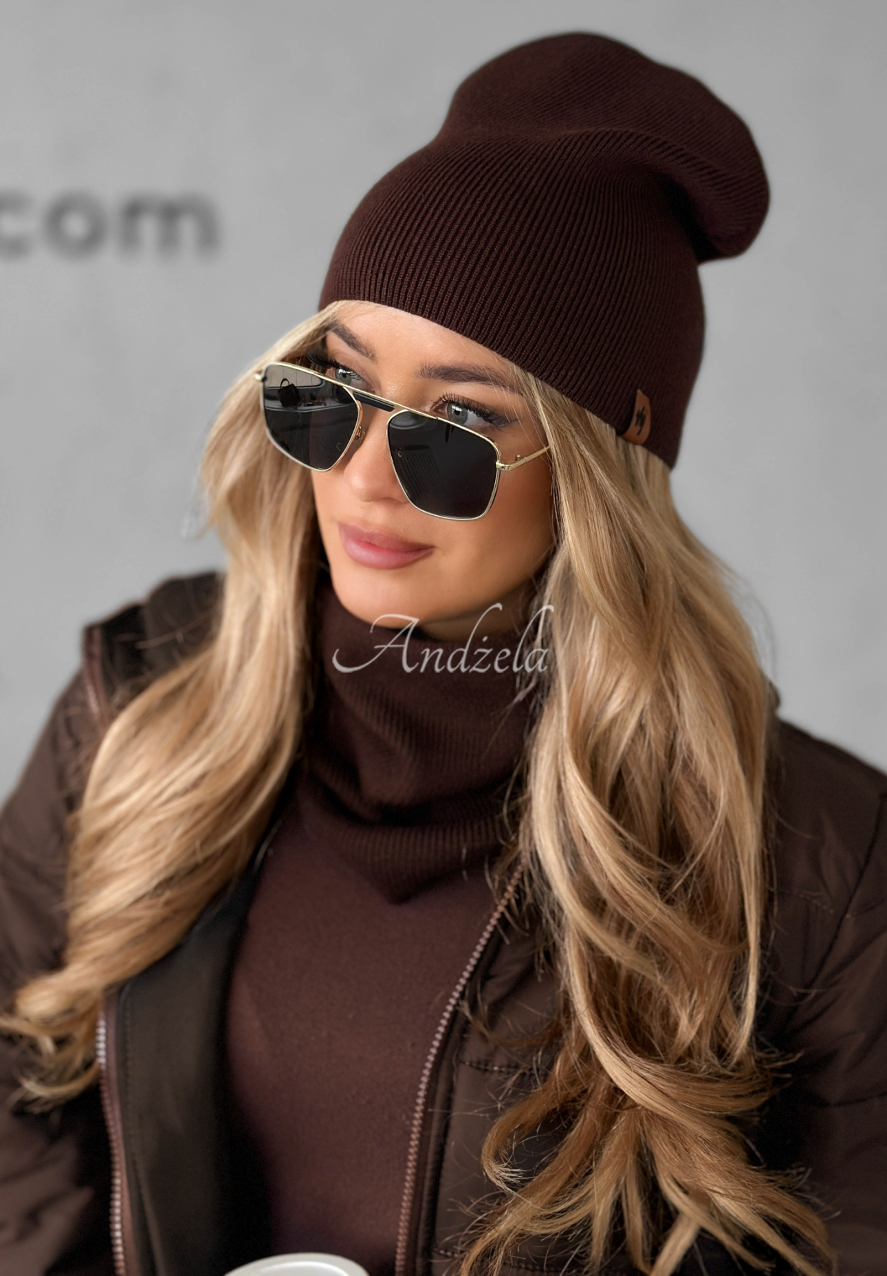 Enjoying Autumn cap with viscose chocolate.