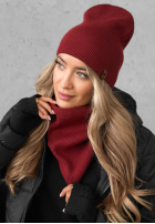 Czapka Enjoying Autumn burgundowa