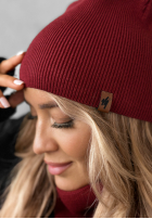 Czapka Enjoying Autumn burgundowa