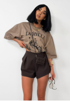 Krótkie spodenki La Milla Off Today czekoladowe