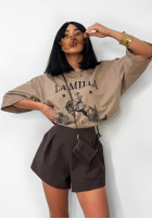 Krótkie spodenki La Milla Off Today czekoladowe