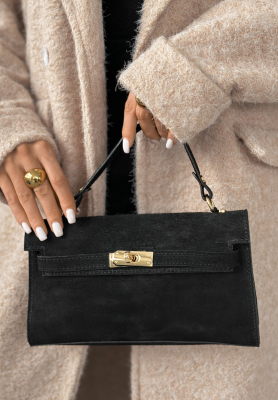 Suede handbag Weekend Only black