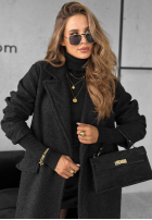 Długi płaszcz kożuszek City Of Bergen czarny