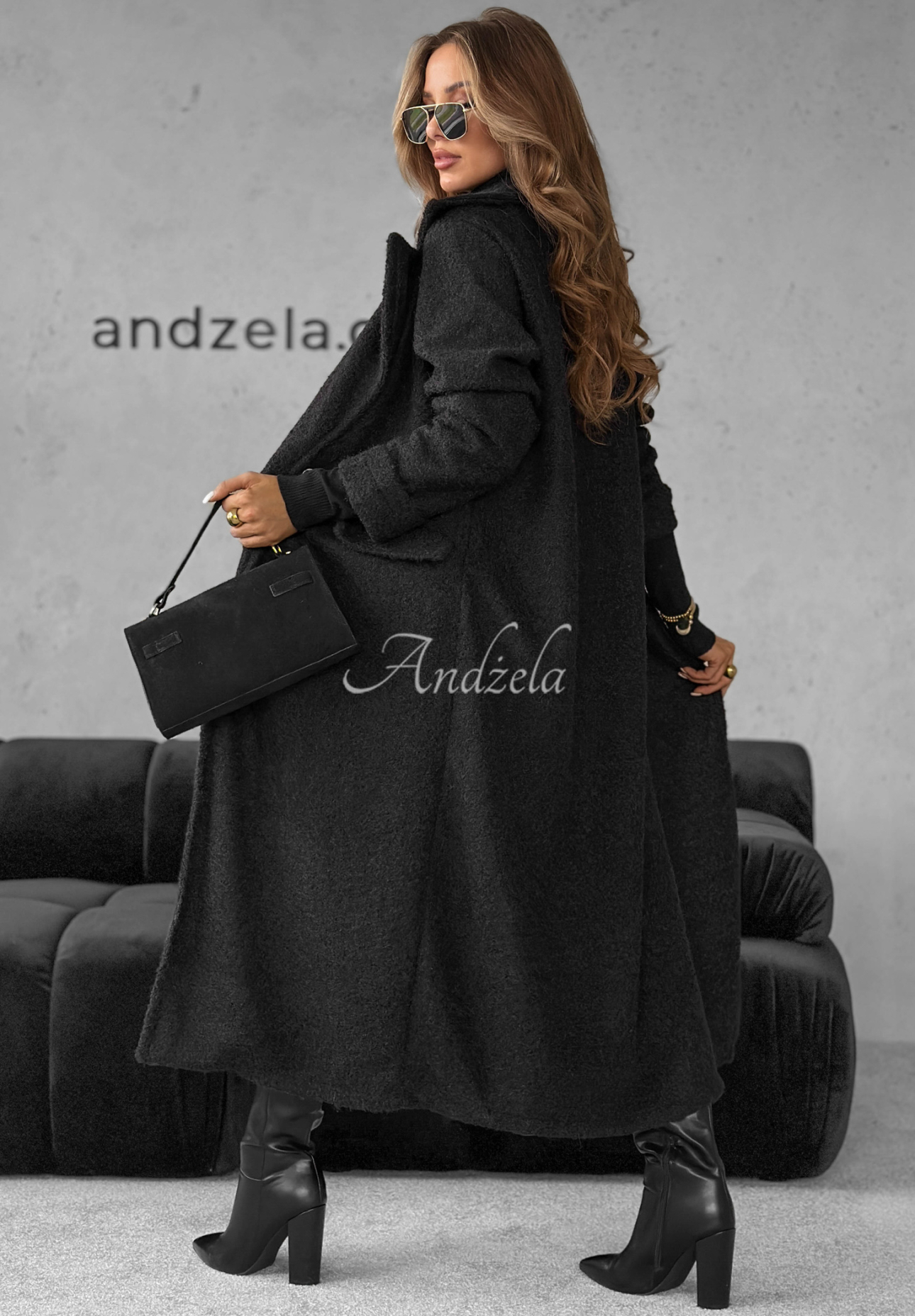 Long sheepskin coat City Of Bergen black