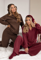 Komplet dresowy bluza i spodnie Better Alone czekoladowy