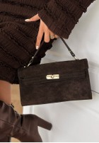 Zamszowa torebka Weekend Only czekoladowa