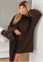 Sukienka sweter Sounds Like A Dream czekoladowa