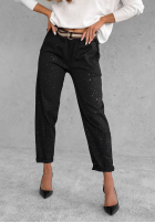 Spodnie z paskiem Unlock Your Potential czarne