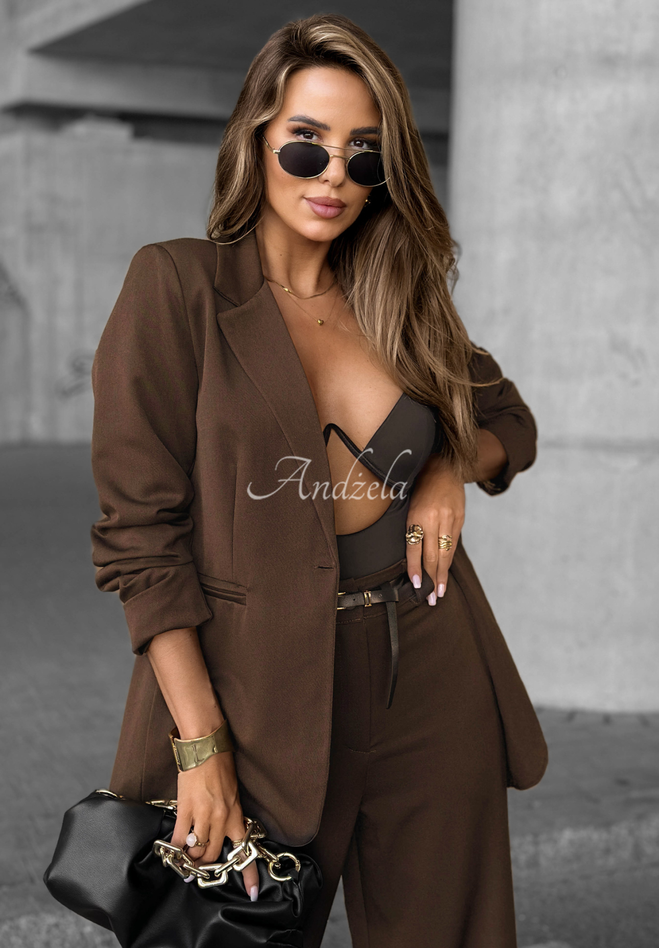 Until You Ask light chocolate blazer