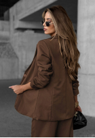 Marynarka Until You Ask jasnoczekoladowa