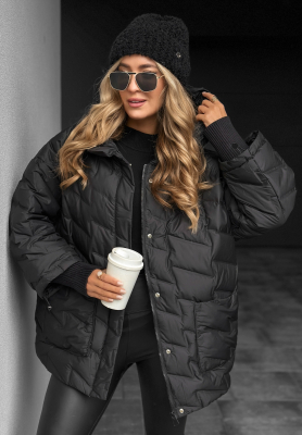 Choose Yourself hooded down jacket black