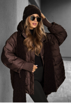 Puchowa kurtka Choose Yourself czekoladowa