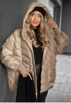 Puchowa kurtka Choose Yourself beżowa