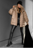 Puchowa kurtka Choose Yourself beżowa