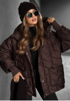 Puchowa kurtka Choose Yourself czekoladowa