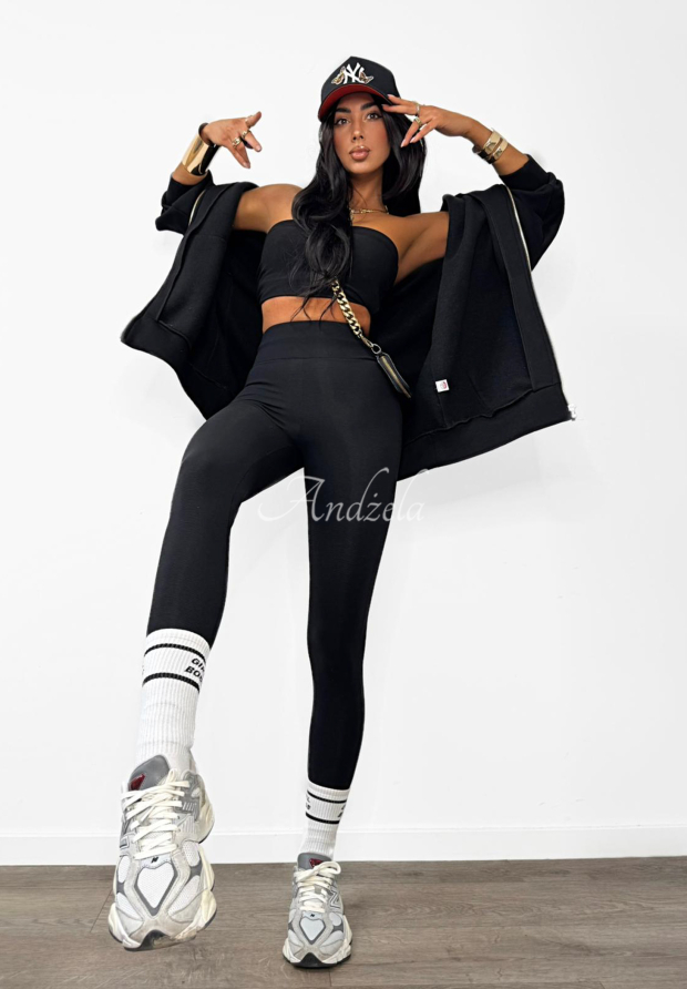 Viscose ski leggings with heels La Milla Just Waiting black