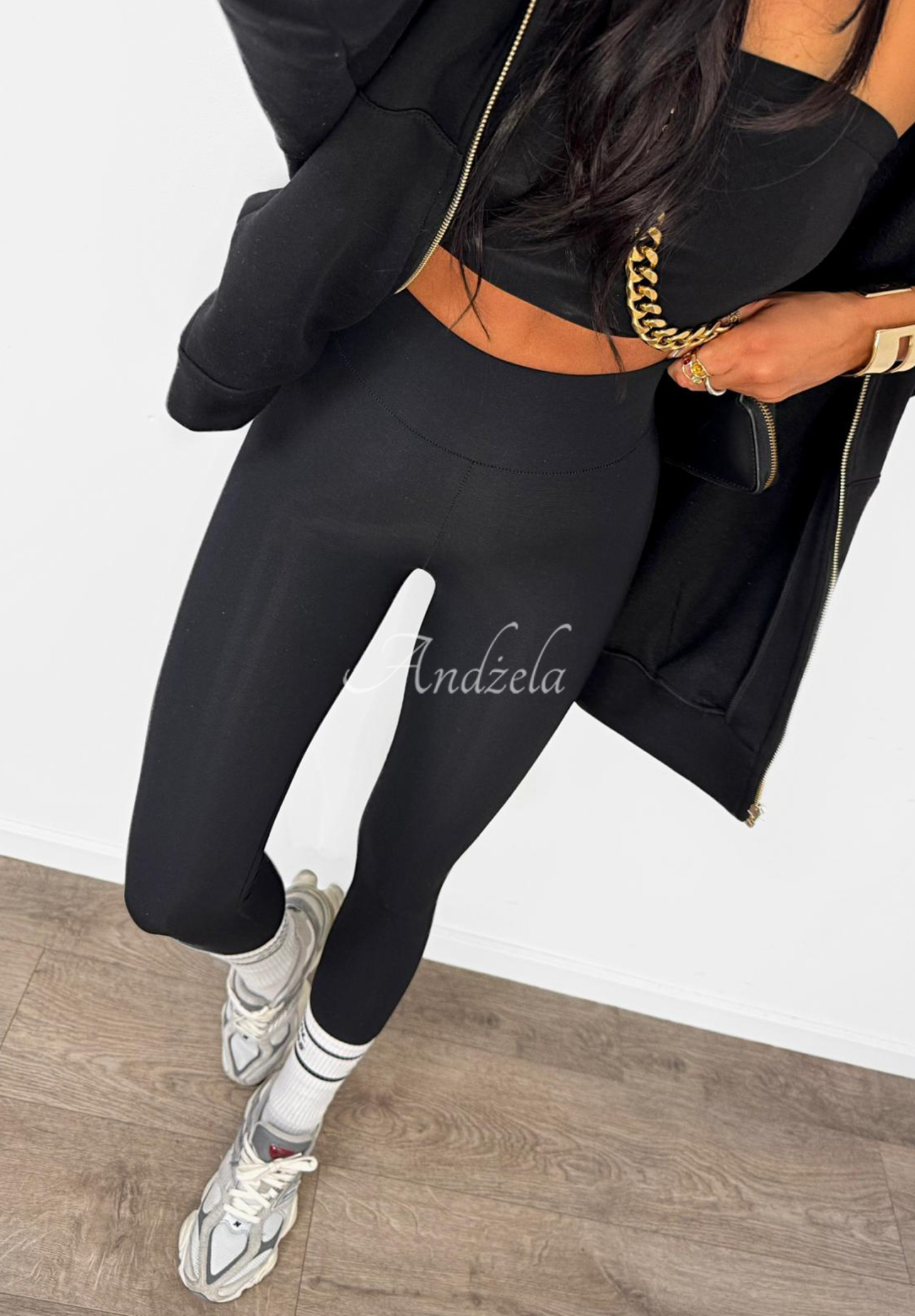 Viscose ski leggings with heels La Milla Just Waiting black