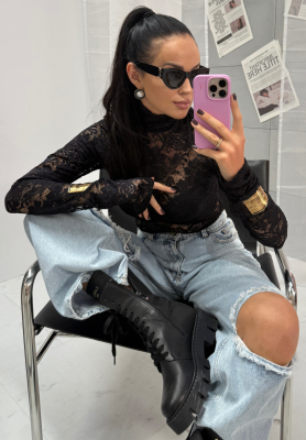 La Milla lace viscose blouse I'm Yours black