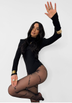 Body ze stójką La Milla Need Somebody czarne