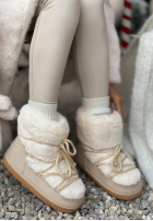 Śniegowce z futerkiem End Of Year beżowe