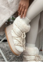 Śniegowce z futerkiem End Of Year beżowe