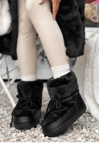 Śniegowce z futerkiem End Of Year czarne