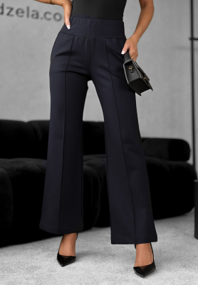 Can't Ignore Me fabric bell bottoms navy blue