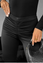 Legginsy z marszczeniem Lazy Afternoon czarne