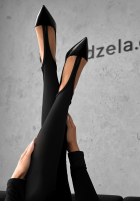 Legginsy z marszczeniem Lazy Afternoon czarne