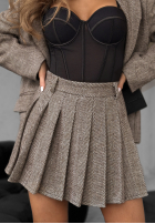 Spódniczka mini Not Tonight beżowa