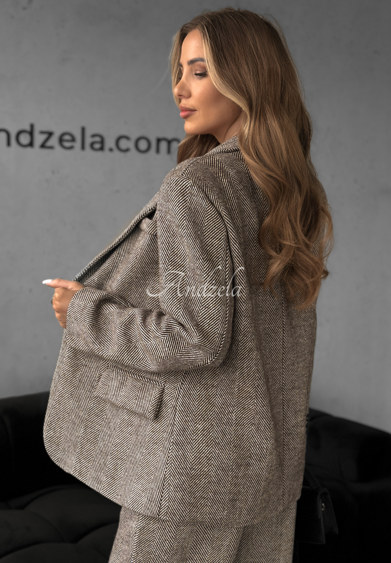 Marynarka Not Tonight beżowa