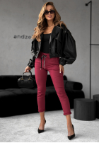 Spodnie Harwinton jasnoburgundowe